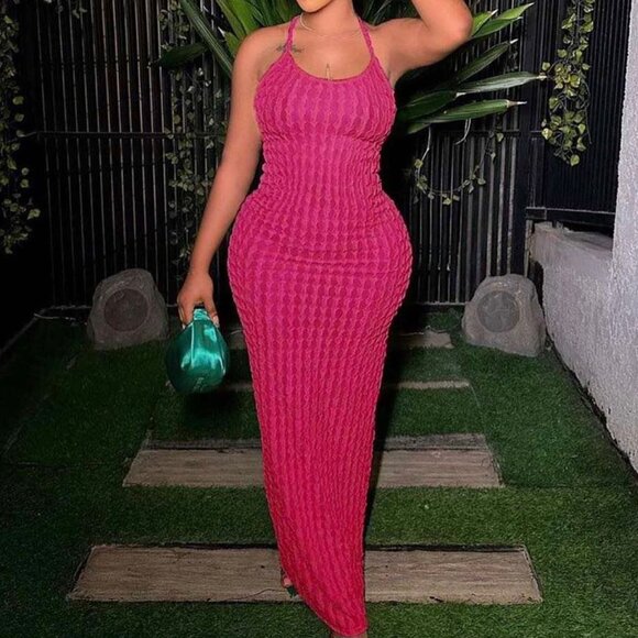 Dresses & Skirts - dark pink maxi dress